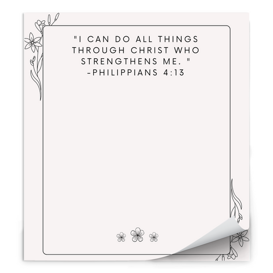 Philippians 4:13 Notepad