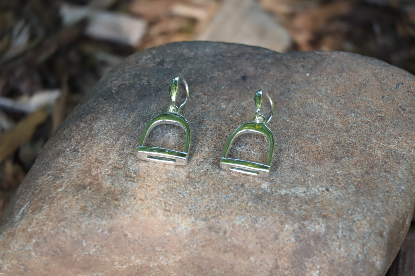 English Stirrup Dangle Earrings