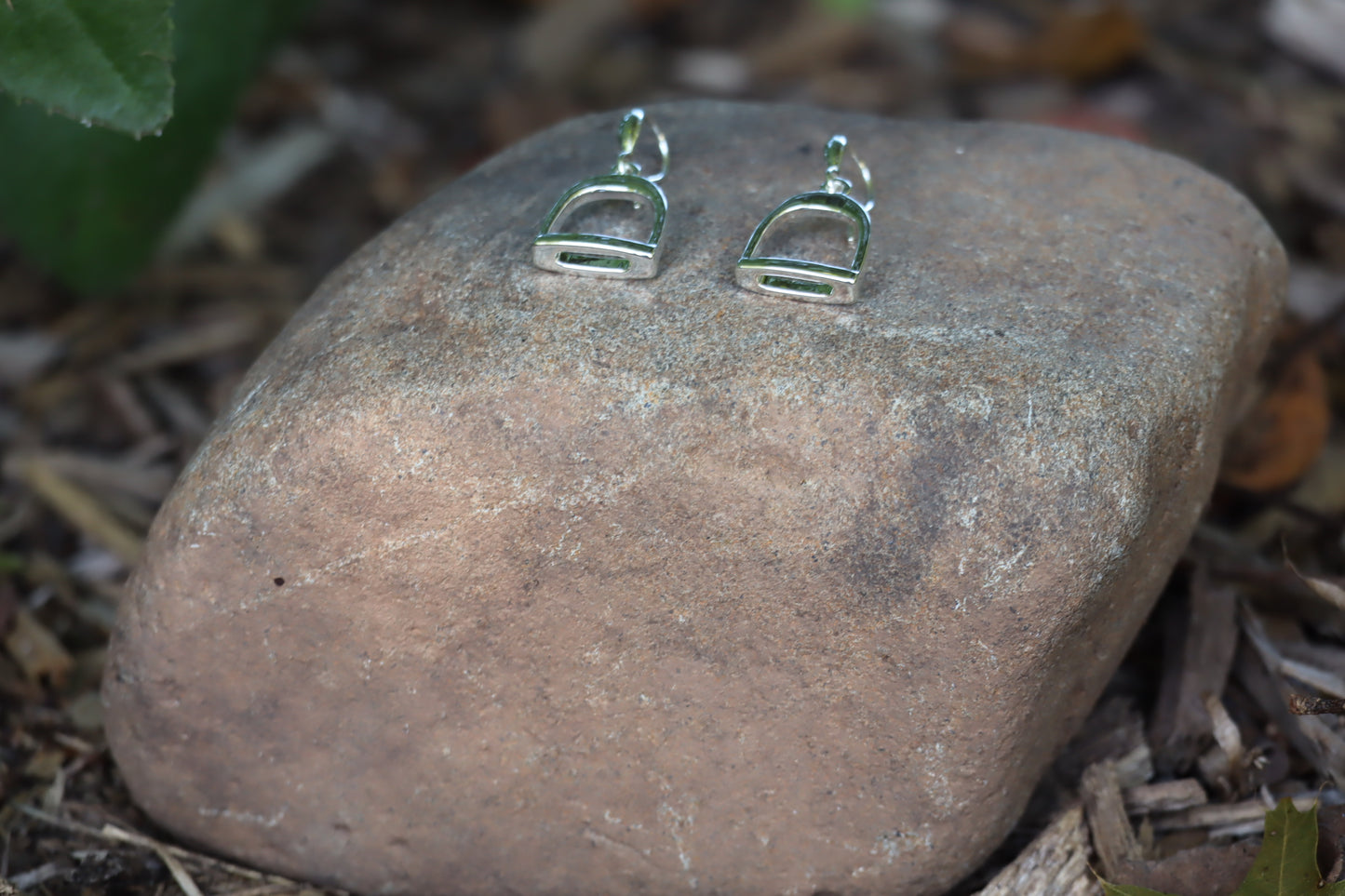 English Stirrup Dangle Earrings