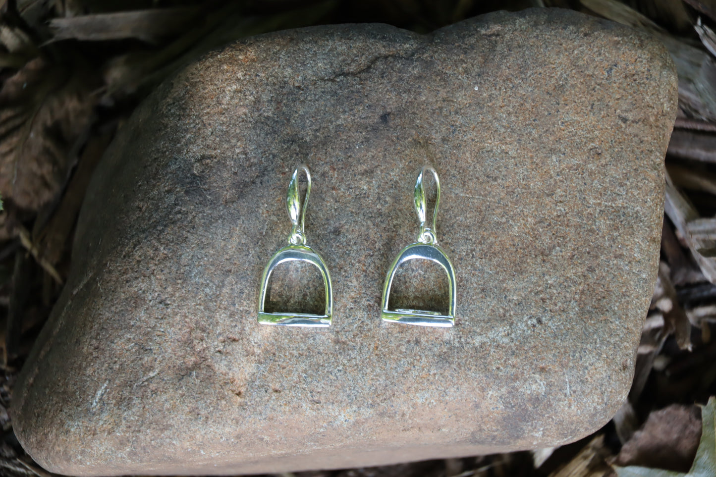 English Stirrup Dangle Earrings