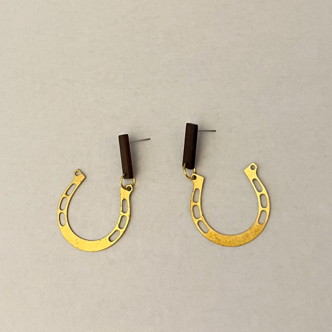 Equestrian Horseshoe Earrings