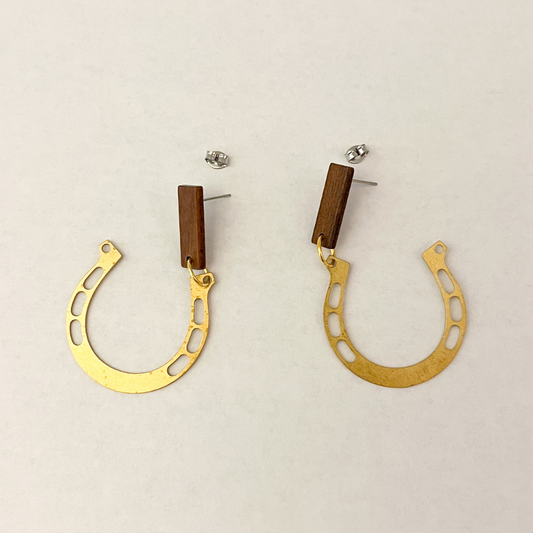 Equestrian Horseshoe Earrings