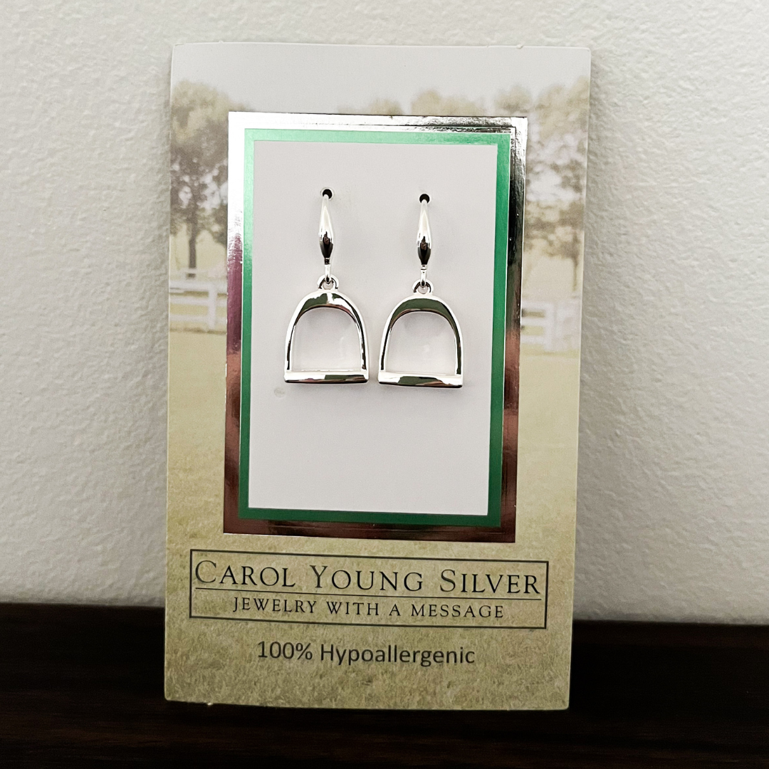 English Stirrup Dangle Earrings